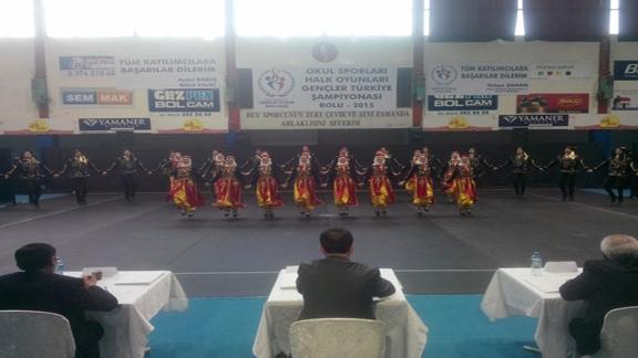 Hüseyin Gürkan  Anadolu Lisesi Halk Oyunları Ekibi Türkiye 4. sü Oldu